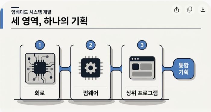 회로, 펌웨어, 상위 프로그램이 하나로 이어지는 임베디드 시스템 개발 구조