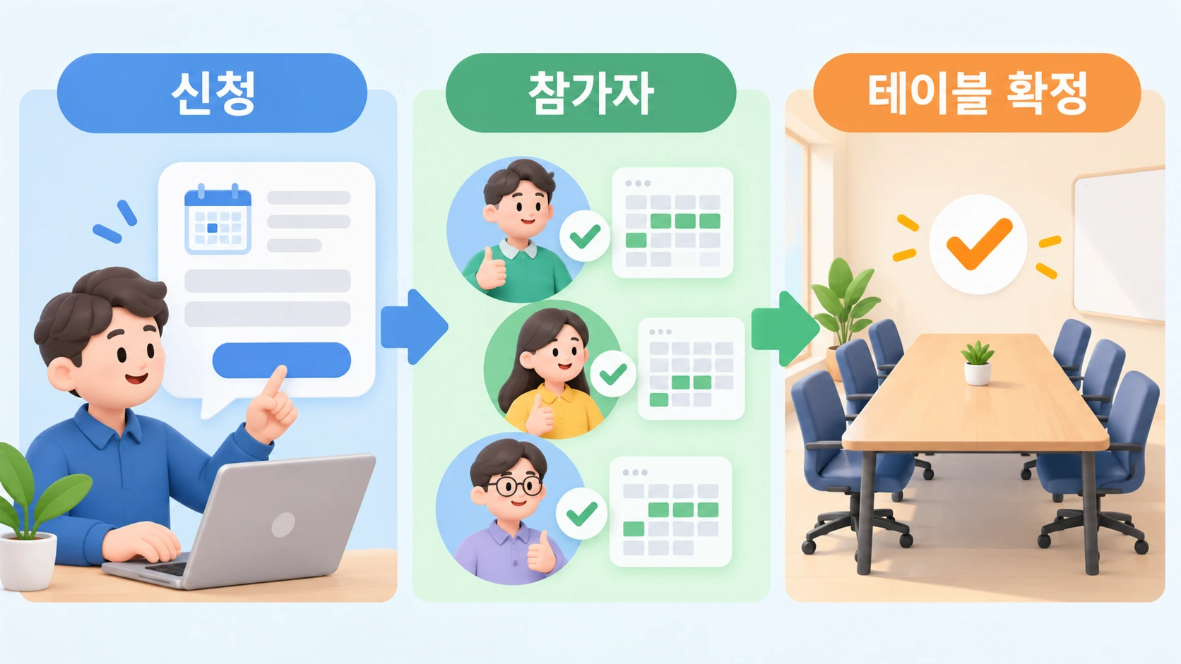 현장 요청을 테이블 처리 상태로 전환하는 운영 흐름